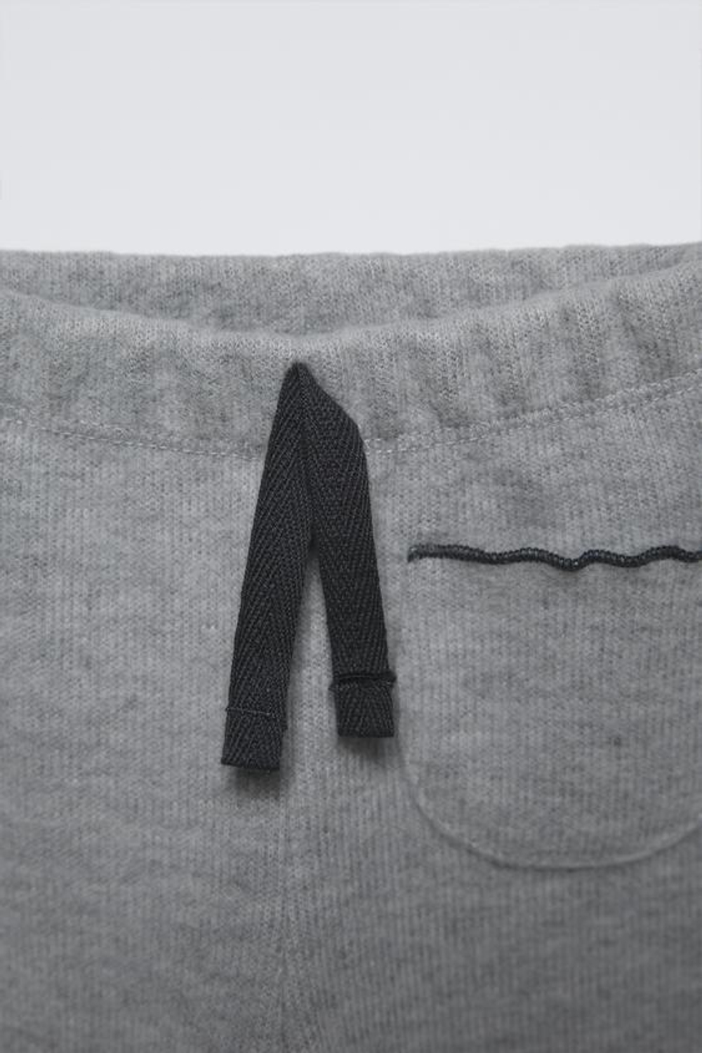 ZARA ЛЕГИНСЫ SOFT TOUCH С КАРМАНОМ, СЕРЫЙ С МЕЛАНЖЕВЫМ ЭФФЕКТОМ