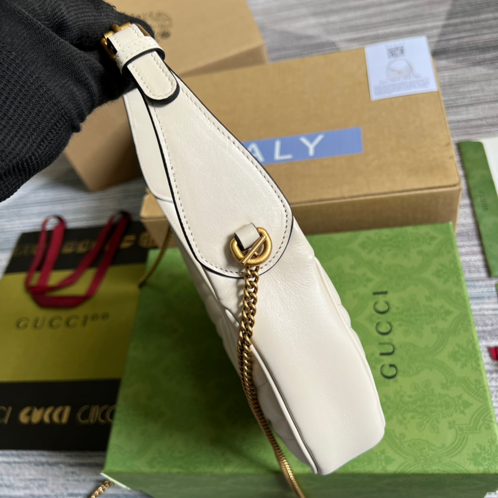 Gucci GG Marmont Half-Moon-Shaped Bag