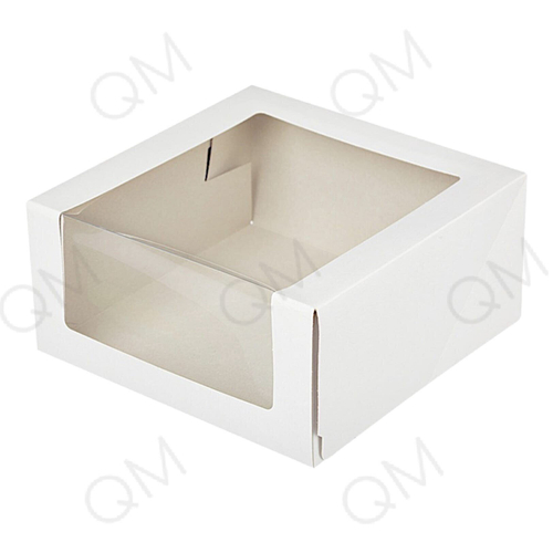 Pasticciere Короб для тортов с окном 180*180*100 мм (белый), 10шт