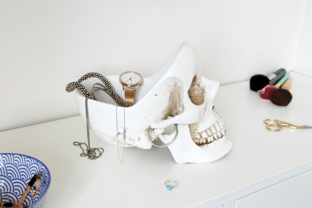 Органайзер для мелочей Skull белый