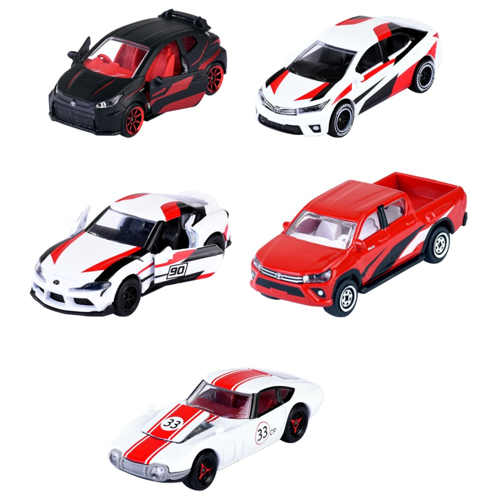 Majorette - Металлические машинки TOYOTA Racing 1:64 5-PAK 2105003