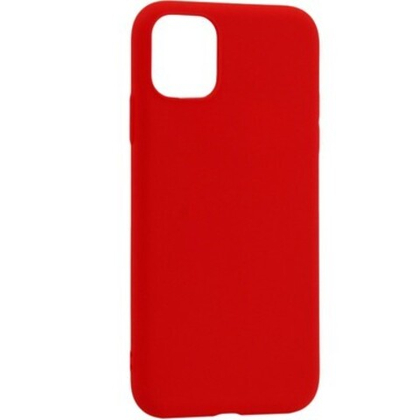 Накладка Apple 11 силикон матовый красный Zibelino