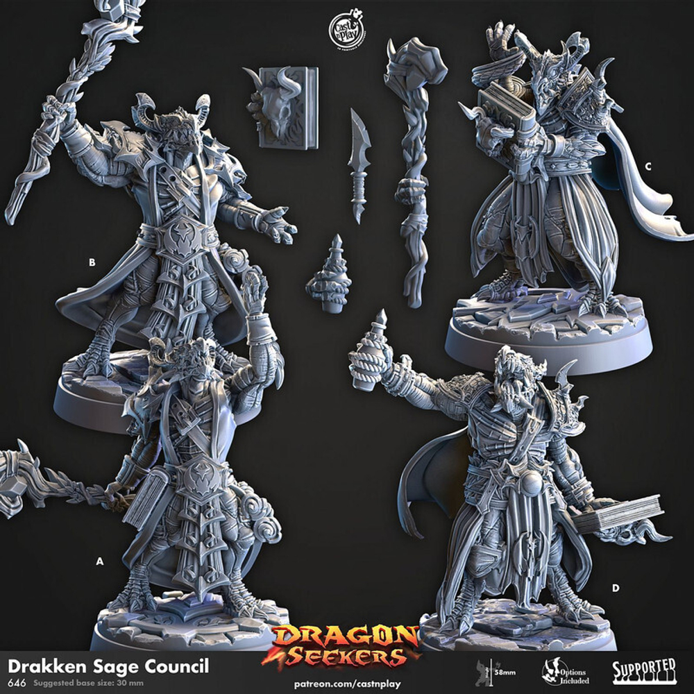 Людоящер Драконорождённый Dragonborn Lizardmen Seraphon Серафон Маг Волшебник Колдун Чародей 1шт миниатюра для dnd, днд, pathfinder, фентези, Настольная игра, НРИ, Варгейм, РПГ