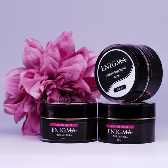 Гель для наращивания ENIGMA Builder Gel Clear 01, 50 мл.