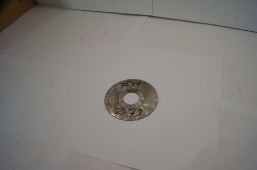 Фреза отрезная дисковая по металлу 75х1х22мм. z=72 СССР