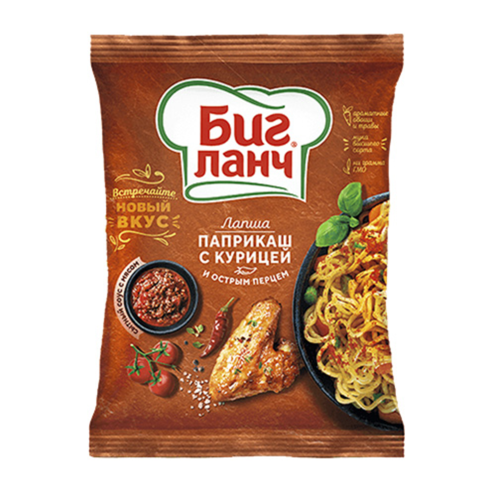Лапша Биг Ланч паприка с курицей 75 гр