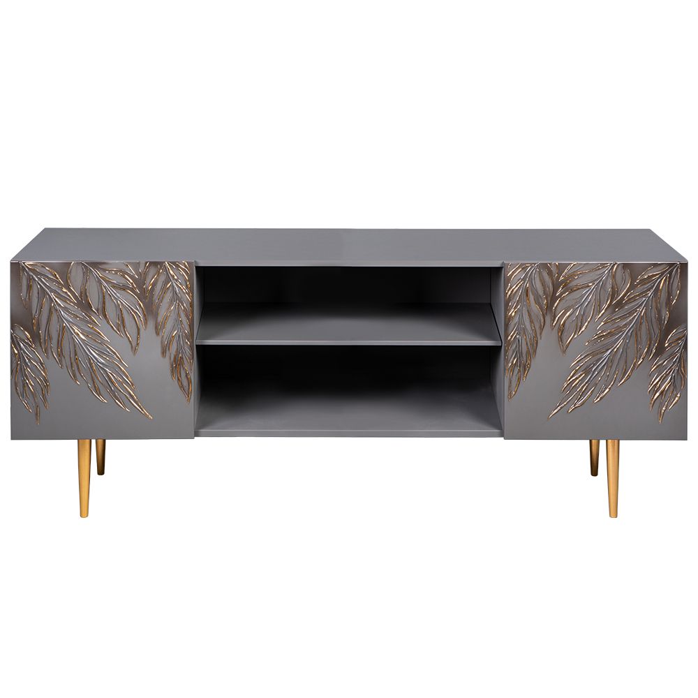 Тумба под ТВ Тропик 155см Стайл Серый Голд