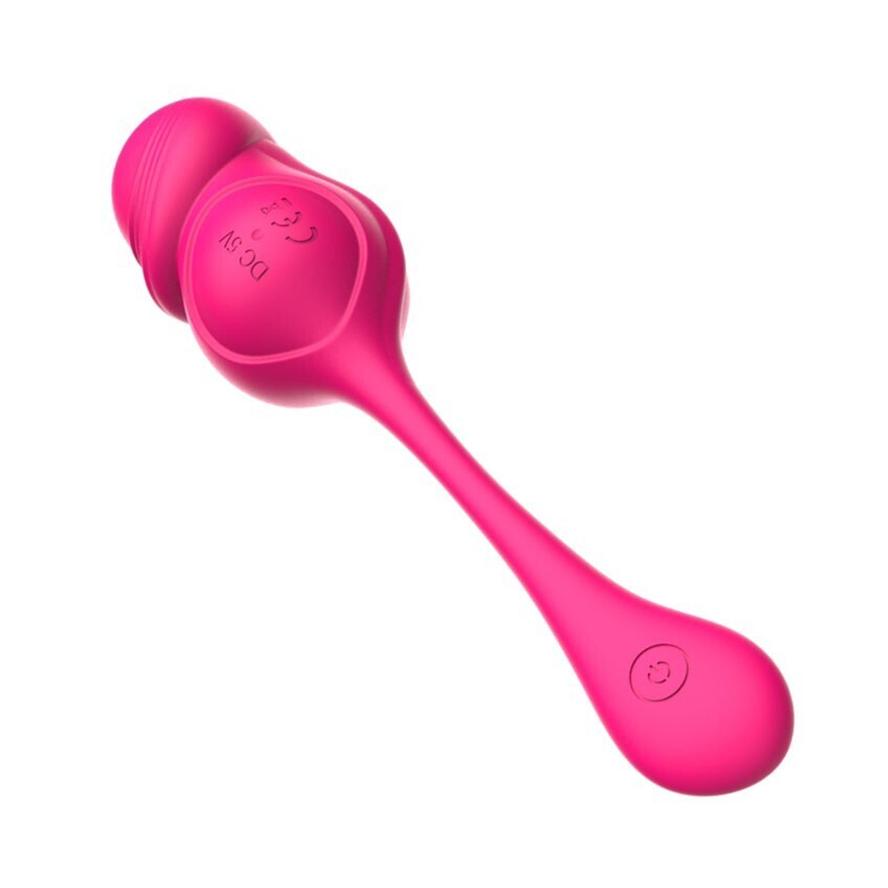 Розовое фаллическое виброяйцо с пультом ДУ (Цвет: розовый)