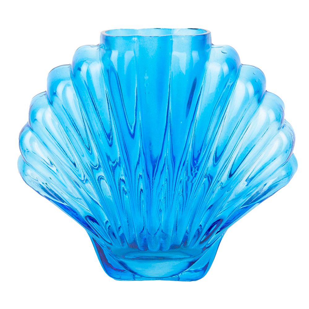 Ваза для цветов Seashell, 18,5 см, голубая