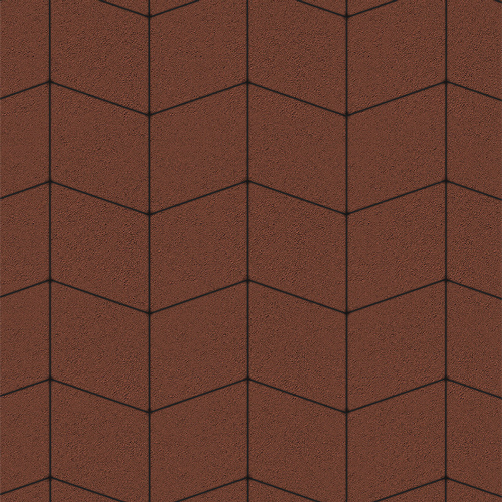 Тротуарная плитка РОМБ - Стандарт Красный