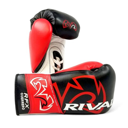 Боксерские перчатки боевые Rival RFX Guerrero HDE-F Pro Fight Black/Red/White