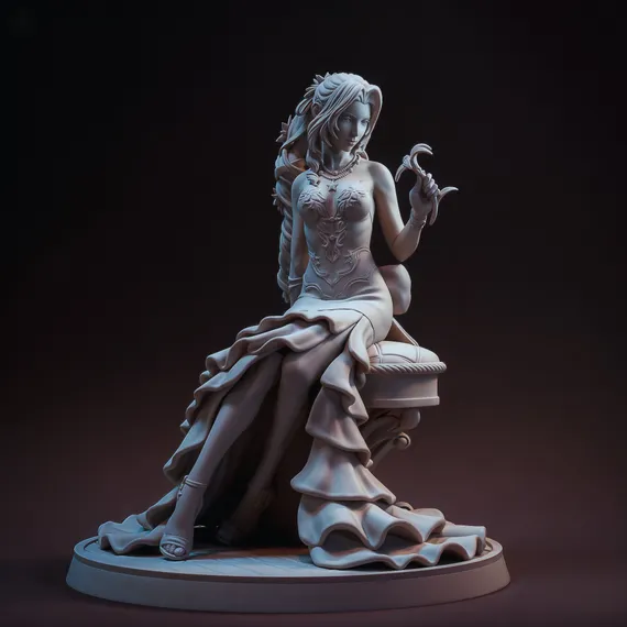 Aerith beautiful flower - Final Fantasy