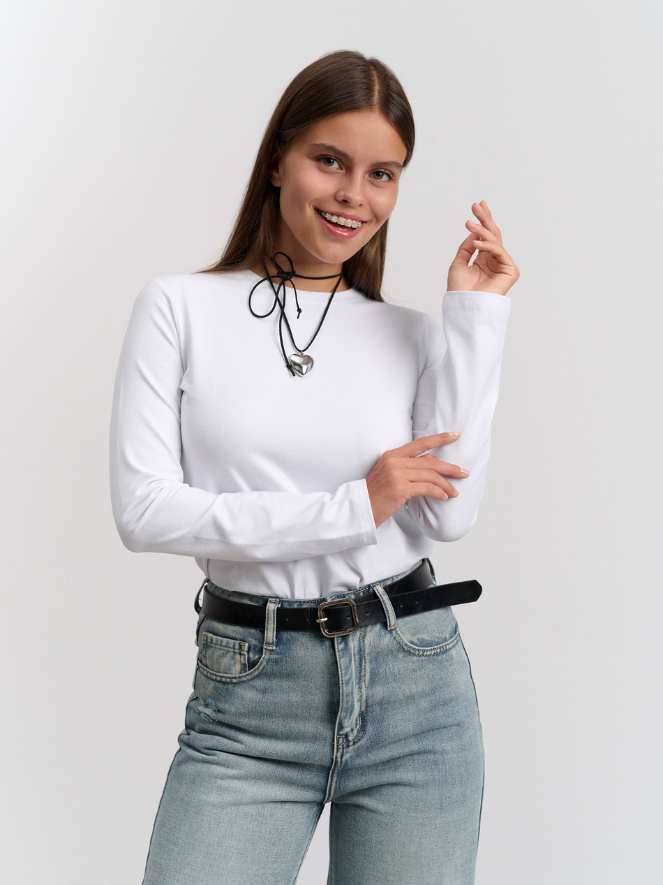 Лонгслив женский "Cкин" черный