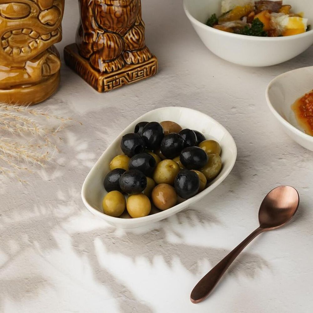 Блюдо овальное 16*10,5*3,2 см 140 мл Velho Island Ivory By Bone Innovation [6]