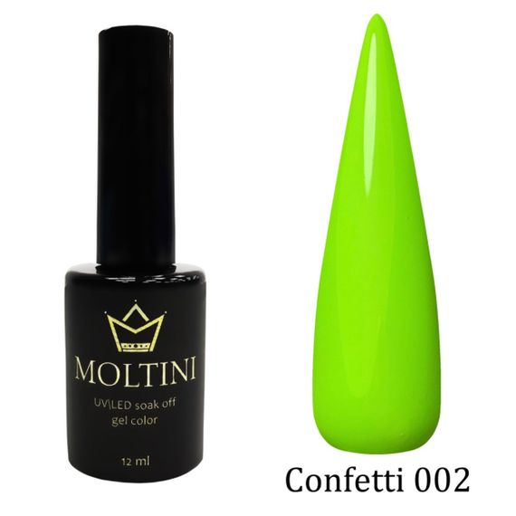 Гель-лак Moltini Confetti 002, 12 ml