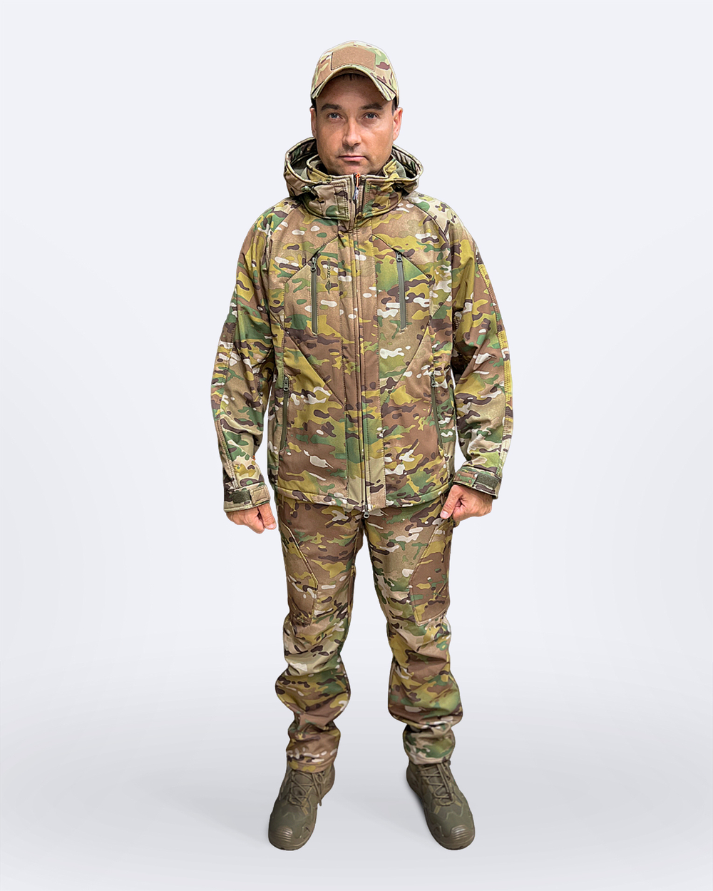 Костюм демисезонный Taygerr Матрица SoftShell Мультикам, до -5 °C, мембрана