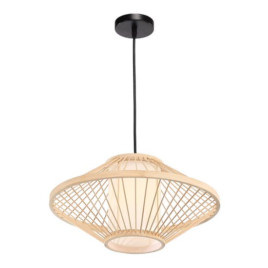 SL6241.533.01 Светильник подвесной ST-Luce Древесный/Белый E27 1*40W ALMA