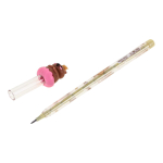 Карандаш ч/г "Капибара", сегментный, с игрушкой, 4 цвета микс