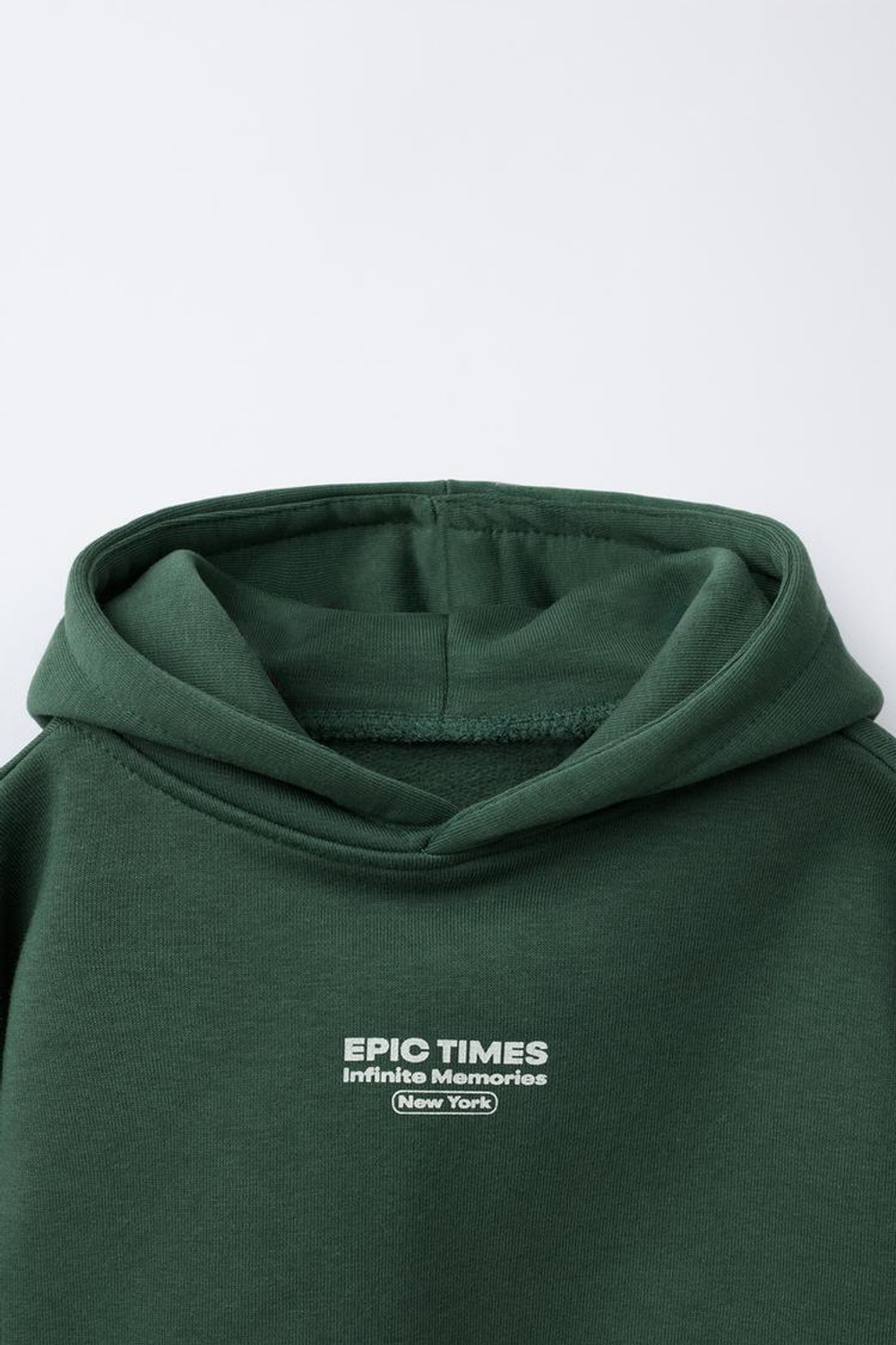 ZARA КОМПЛЕКТ ИЗ ТОЛСТОВКИ И БРЮК-ДЖОГГЕРОВ, ЗЕЛЕНЫЙ