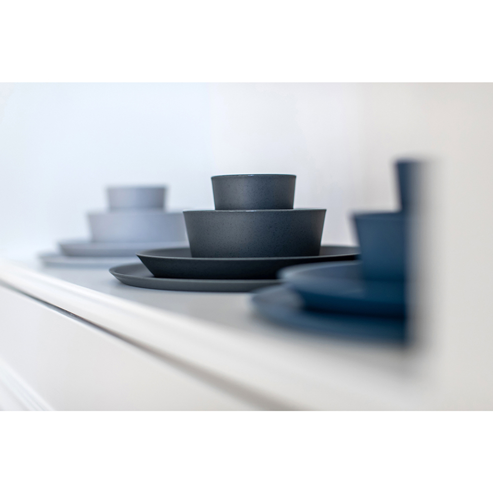 Тарелка connect, organic, D20,5 см, серая