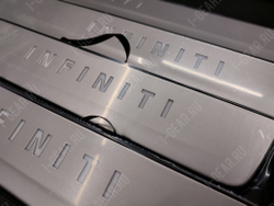 Пороги с подсветкой Infiniti QX56  QX80
