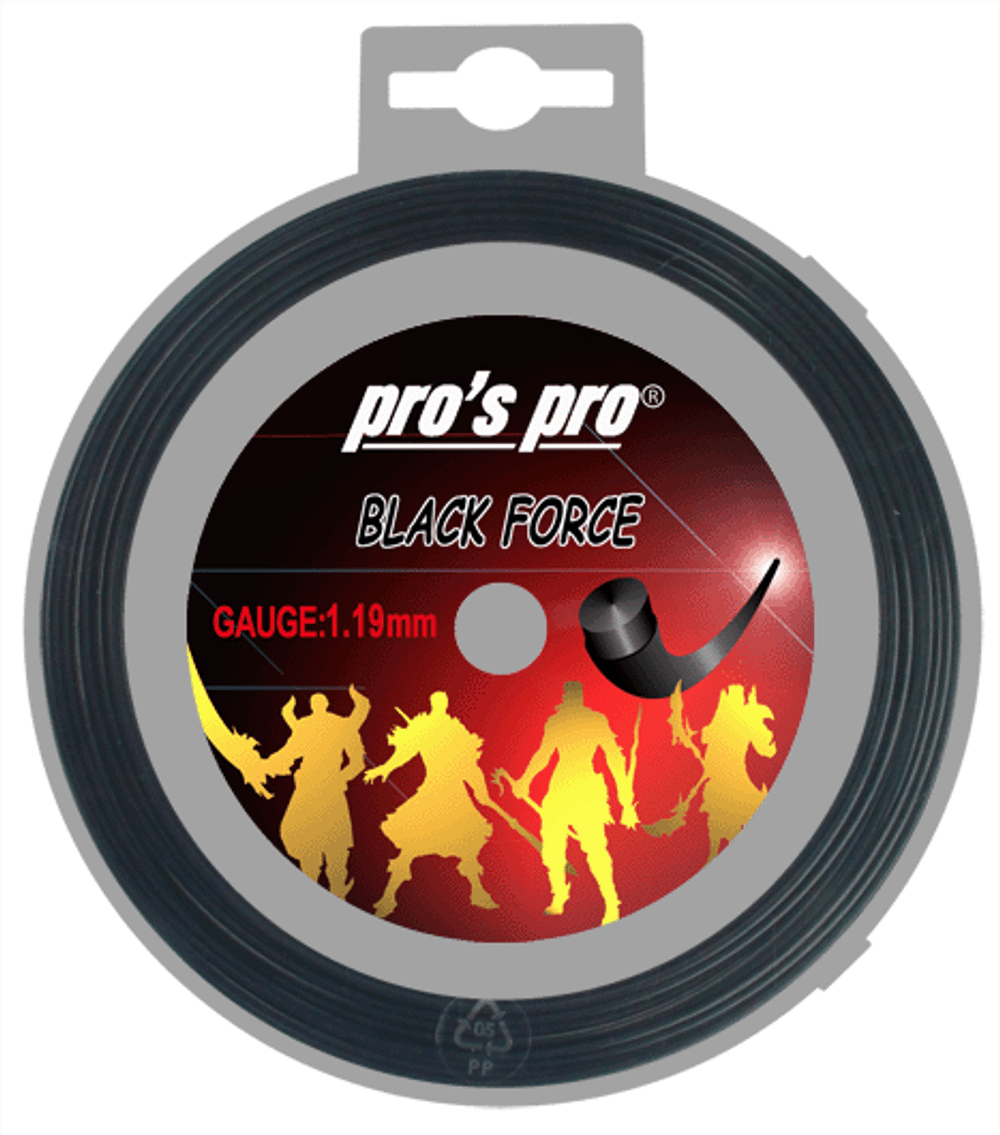 Теннисные струны Pro's Pro Black Force (12 m)