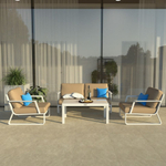 Лаунж зона Ideal Patio ЭСТИВО бежевая - белый каркас