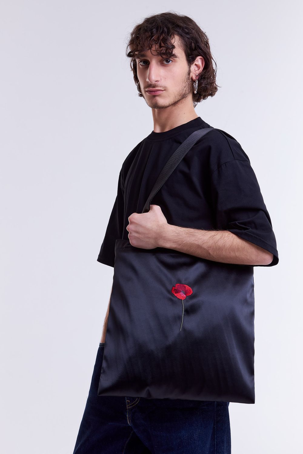 Шоппер Гербарий Мак черный