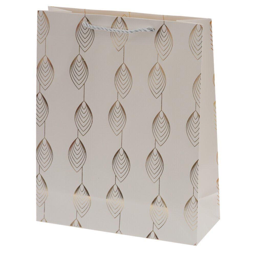 GAEM Пакет подарочный M (бумага 210г/м2, блок микс 12шт), L25,5 W10 H32 см, 4в.