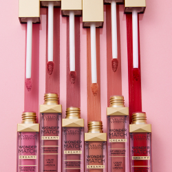 Eveline Cosmetics Wonder Match - Долговременная матовая помадка в жидкой форме с гиалуроновой кислотой оттенок 05 Sweet Nude, 6 ml