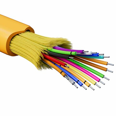 Кабель волоконно-оптический, распределительный, арамидные упрочняющие нити, для внутренней прокладки, нг(A)-HFLTx, 16 ОВ, категорияOM2 (G.651.1) плотный буфер, 0,4 кН, барабан 500 м