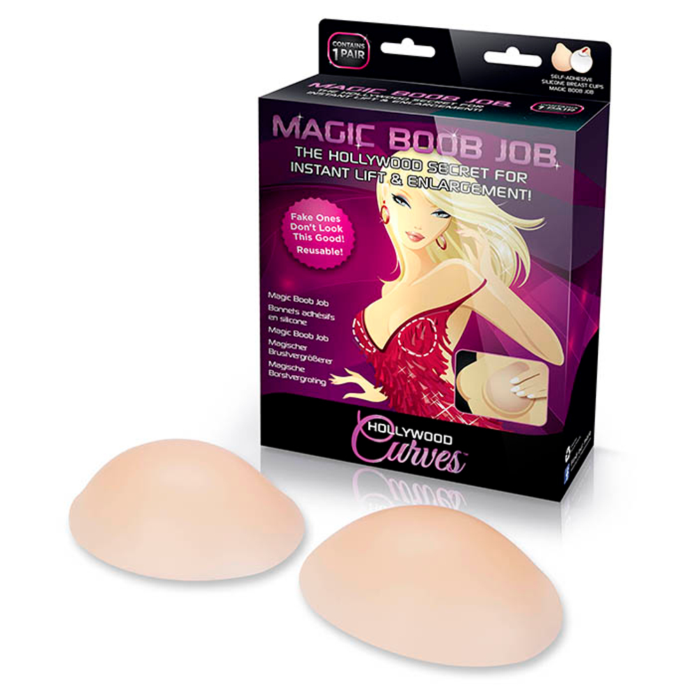 Силиконовые вкладки на клейкой основе для увеличения и коррекции формы груди MAGIC BOOB JOB (Размер: A) (Цвет: телесный)