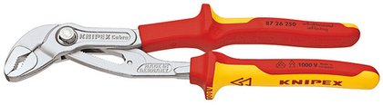 Клещи трубные KNIPEX Cobra® VDE хромированные 250 мм 8726250