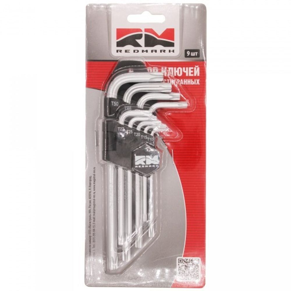 Набор шестигранников (9 предм.) TORX (RedMark)