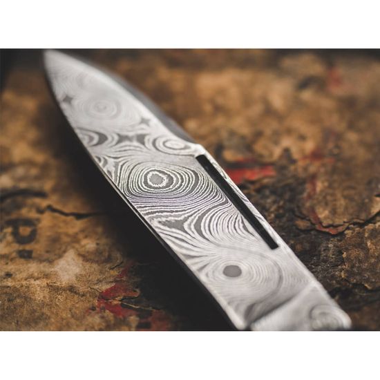 Складной нож Boker 117942DAM Barlow Prime Tirpitz-Damast c клинком из стали Damascus, рукоять дерево (Орех) / микарта