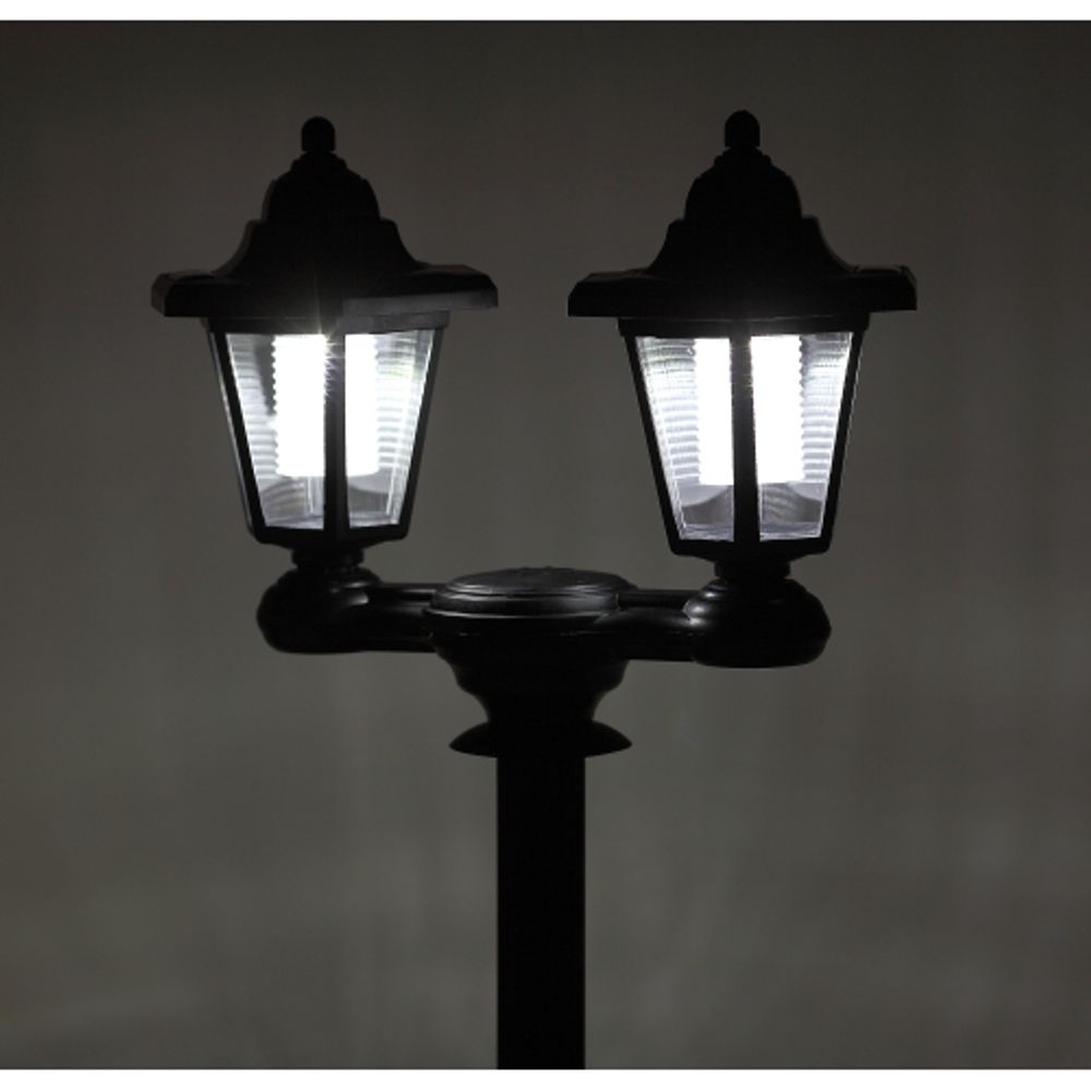 Светильник уличный ЭРА ERASV01-01 садовый настенный на солнечной батарее пластик черный 150 см | Садовые декоративные светильники