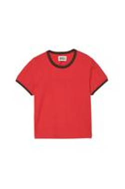 ZARA X BENITO ANTONIO ФУТБОЛКА УКОРОЧЕННОГО КРОЯ С КОРОТКИМИ РУКАВАМИ, КРАСНЫЙ