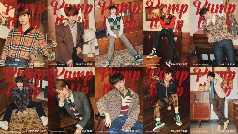 Альбом Golden Child - Pump It Up 2nd Single Album RANDOM Version