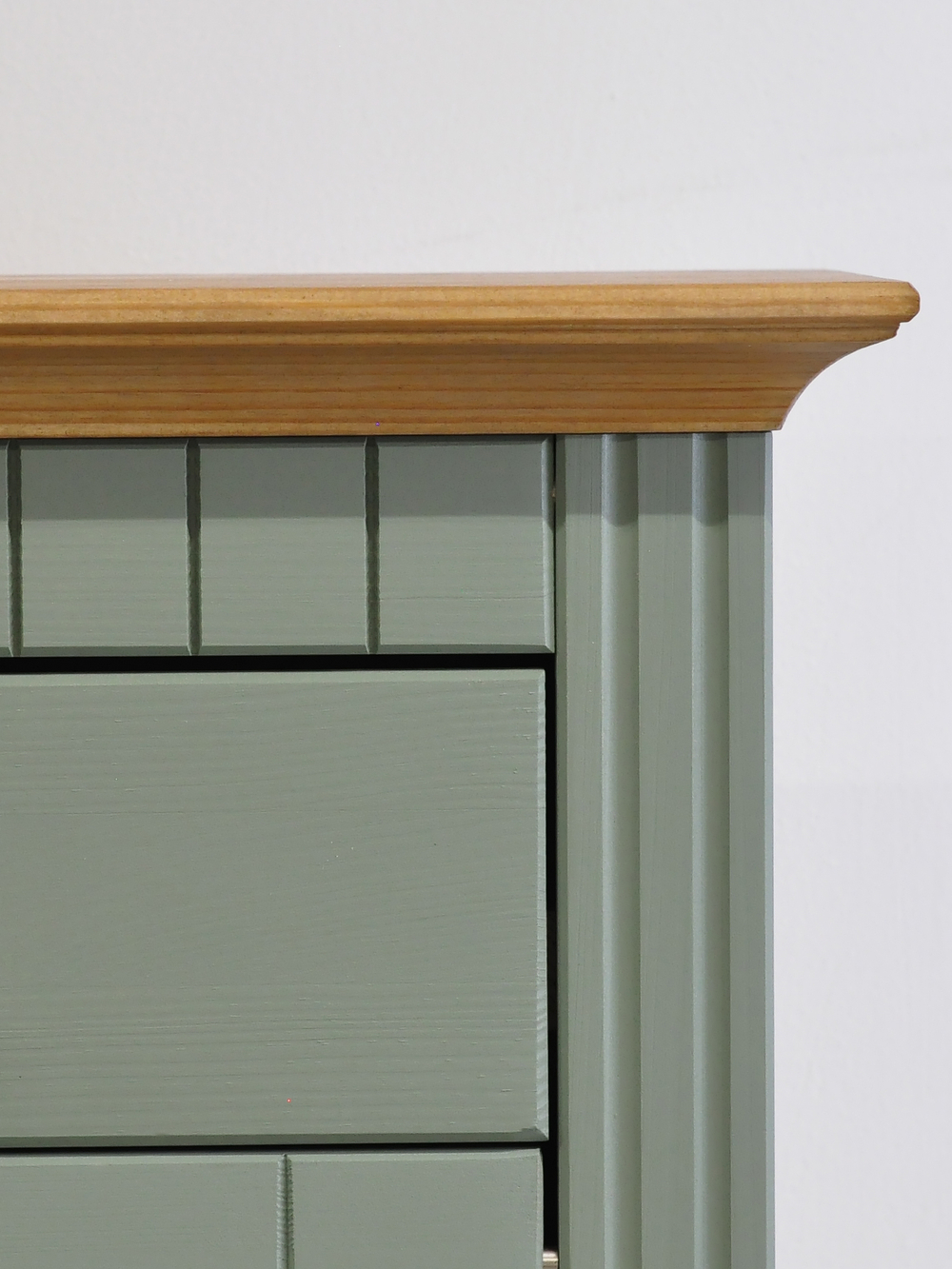 Обувница для прихожей, 87х21х169, Неаполь, закрытая, 4 двери 1 ящик, из массива дерева, зеленый эвкалипт, Dipriz