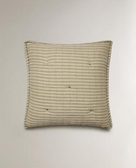 ZARA HOME ДЕТСКАЯ НАВОЛОЧКА В ПОЛОСКУ, ЗЕЛЕНЫЙ