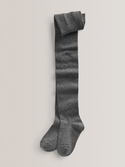 Колготки хлопковые для девочки Next 976-266, 5 шт., Серый