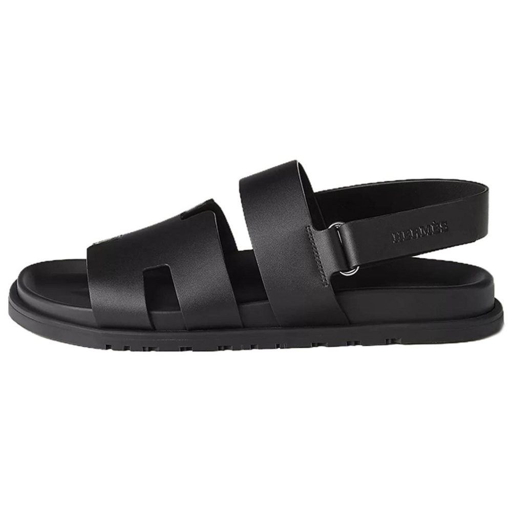 Hermes Genius Functional Beach Sandals Men's Black, H231695Z H02