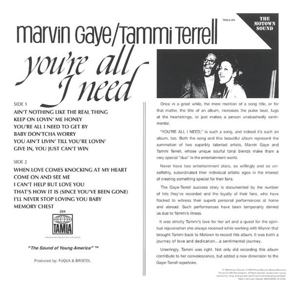 Marvin Gaye, Tammi Terrell / You're All I Need (LP)