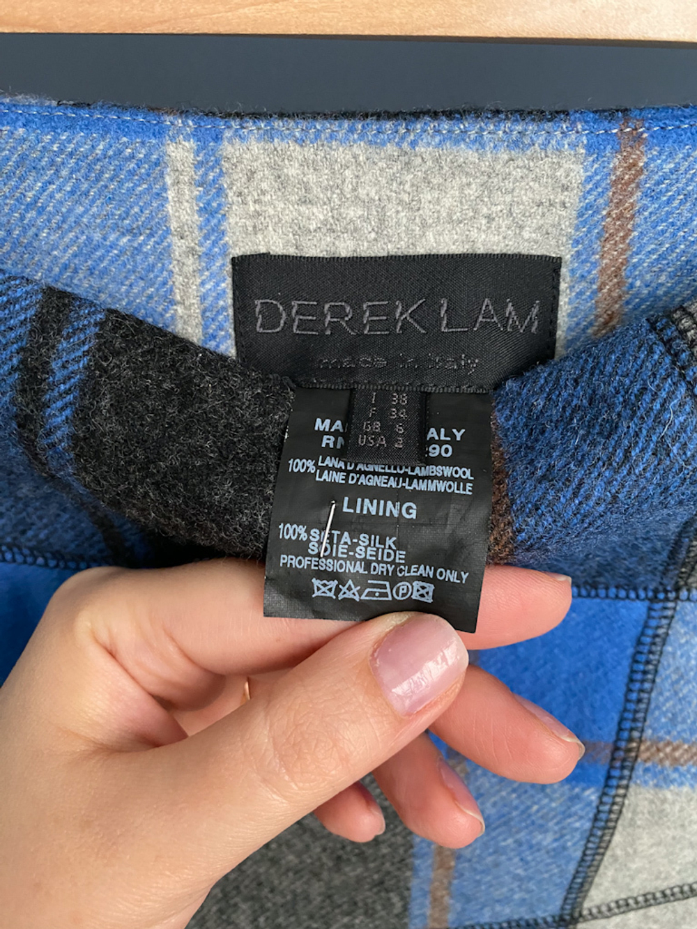 Шерстяная юбка Derek Lam, S