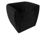 Кресло Бергамо, Черный, Велюр, 111990