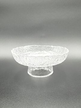 Блюдо из стекла 20 см. на ножке