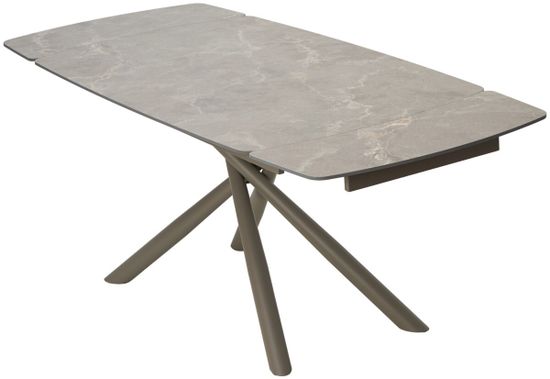 Стол RIVOLI 140 MATT LATTE STONE SOLID CERAMIC / TAUPE