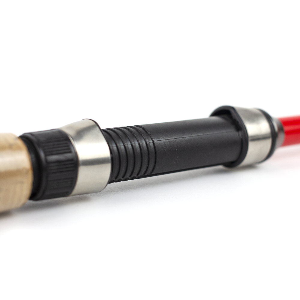 Удочка телескопическая Крокодил 135см (пробка, красная)