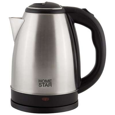 Чайник электрический 1,8 л металлический (нержавеющая сталь) HOMESTAR HS-1010, автомат, индикатор, мощность 1500 Вт
