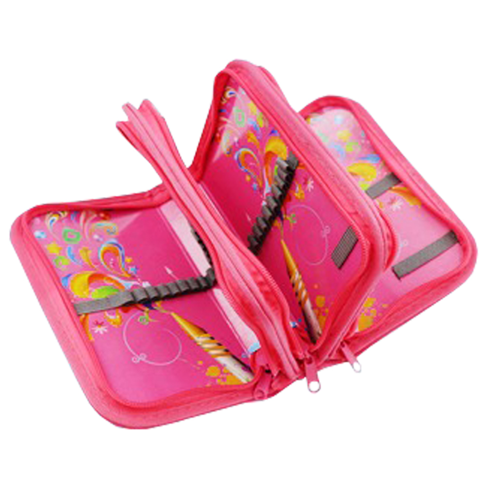 Пенал-косметичка Basir без наполнения, 19,5*12 см, серия "Волны", трехсекционный